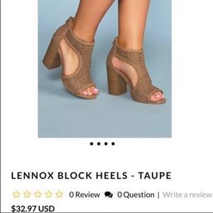 Lennox block heels, size 8